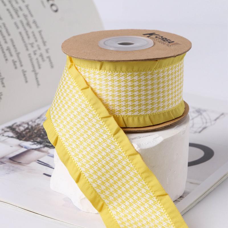 Factory Multicolour Ruffled Polyester Ribbon for Gift Box Packing