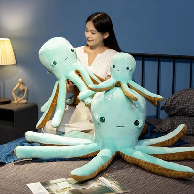 40/60/80cm Simulation Blue Octopus Plush Toy Soft Pilllow Stuffed Animal Octopus Doll Home Accessories Cute Children Gift