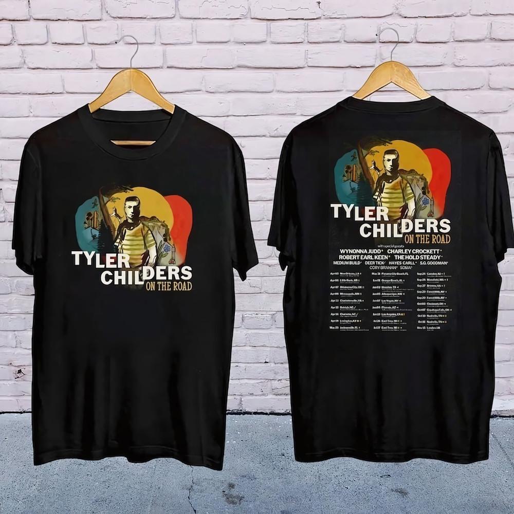 Tyler Childers On The Road 2025 Tour Shirt Tyler Childers Concert 2025 Unisex T-Shirt XXXXL