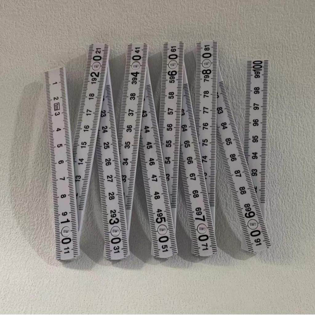 1.1m Eco-Friendly 10-Fold Plastic Folding Ruler: Ideal for Advertising and Promotional Gifts
