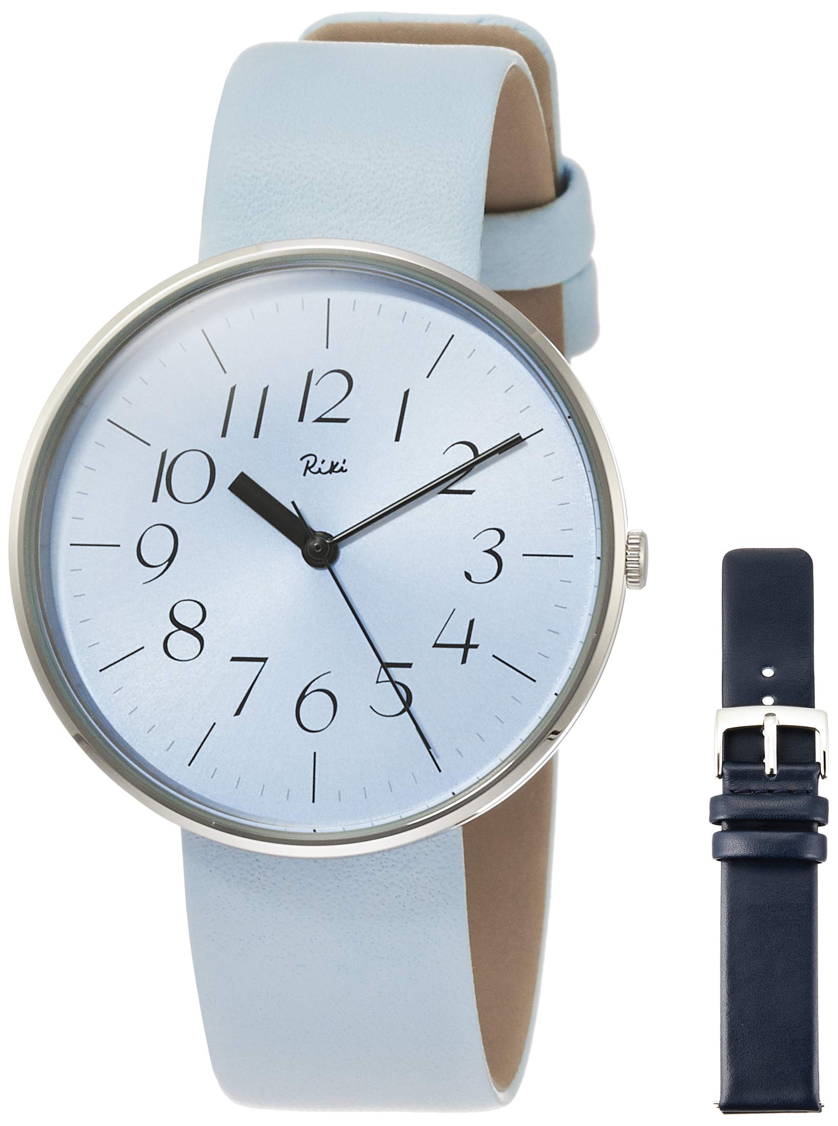 

[Часы Seiko] Наручные часы Riki [Ryo] Лимитированная серия, ограниченная 300 экземплярами, синий циферблат, изогнутый ремешок из хардлекса, светло-голубая кожа (Запасной кожаный ремешок цвета индиго
