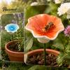 Garden Art for Nature Lovers Ceramic Bee Watering Station, Handmade Colorful Flower Bath, Mini Hand Painted Dish Pollinator Water Bees Butterflies