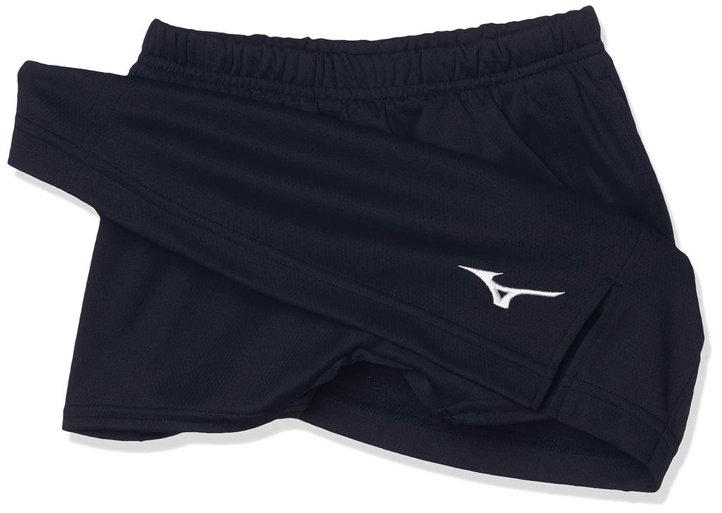 Tennis Wear Skirt Sweat Absorbent Quick Dry Dry Soft Tennis Badminton Certified Junior 62JB7204 Kids Deep Navy Japan 140 to Japanese size [Mizuno]