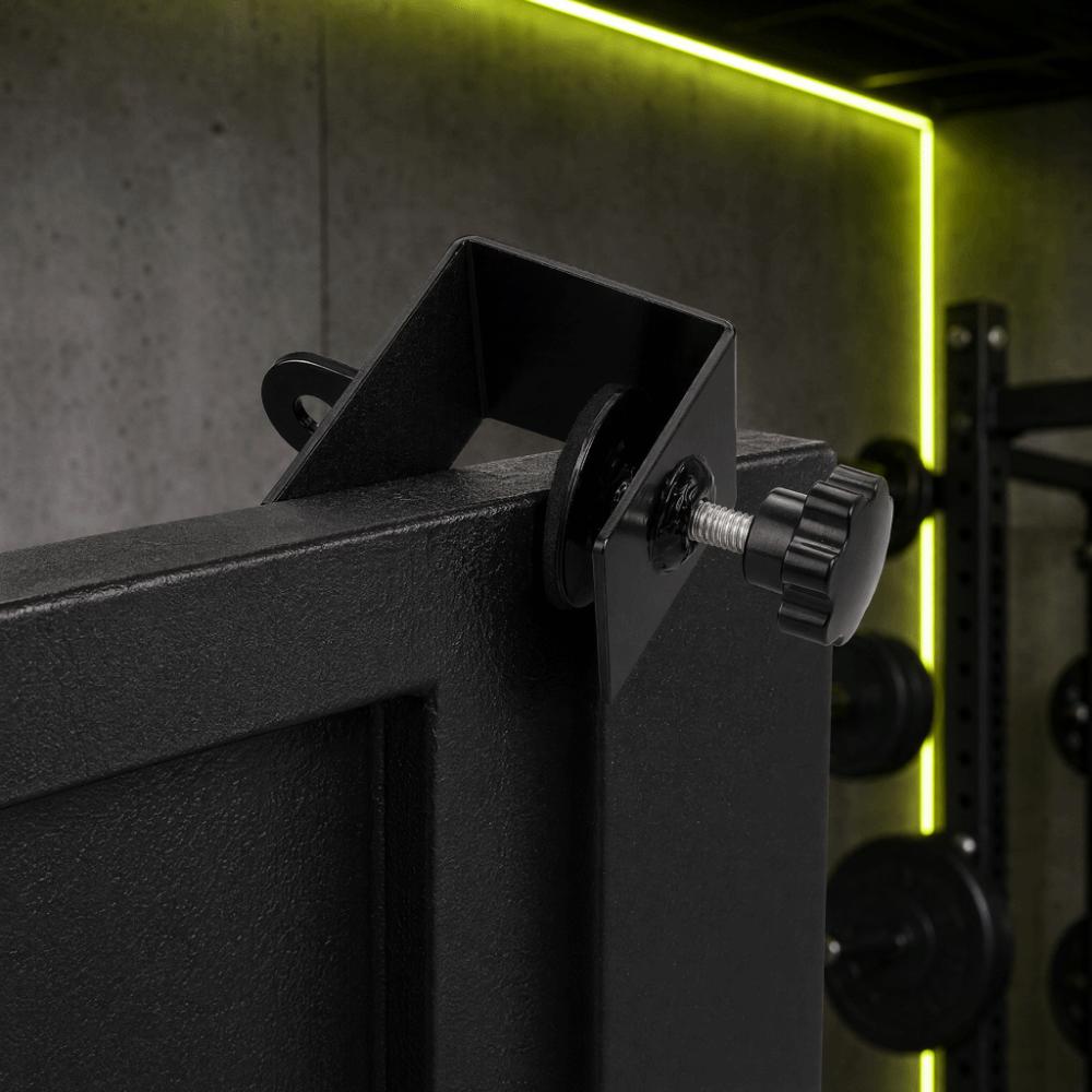 Ancreur d'Élastique de Résistance Noir Ancre de Porte Robuste Entraînement avec Élastiques