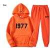 ESSENTIALS 1977 Trendy Fleece Hoodie Set - Unisex Loose Fit Sweatshirt
