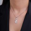 Cazador Loving Cat Pendant Necklaces for Women Stainless Steel Cute Kitten Animal Neck Chain Jewelry Gift Wholesale 2026 New