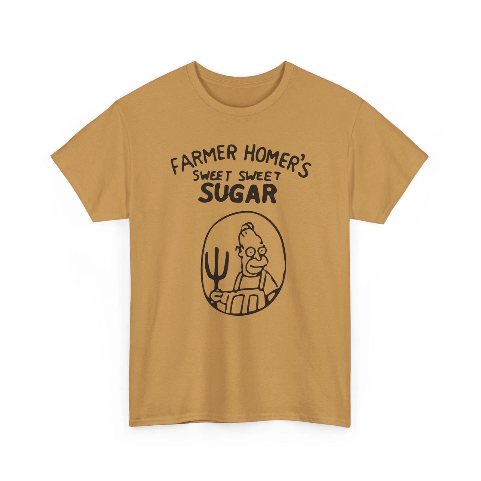 Farmer Homer s Sweet Sweet Sugar - Simpsons Cartoon Graphic Gildan Cotton Tee L