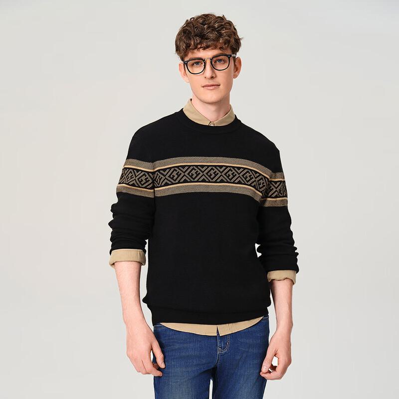 Goldlion Men's Merino Wool Blend Pullover Sweater