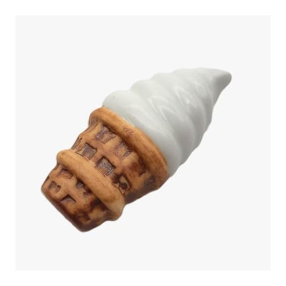 Arita Ware Ice Cream Cone Chopstick Rest by Kitagawa Bisen Kiln