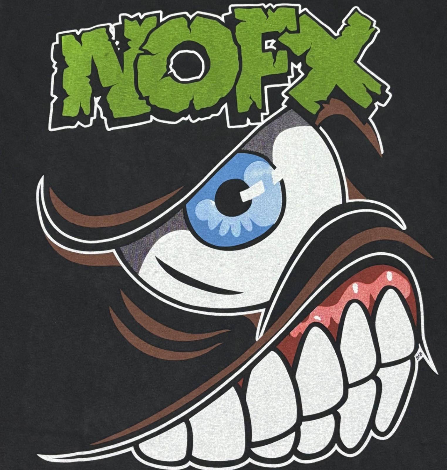 NOFX Mons Tour Punk Vintage Rock USA 1994 Size L Single Stitch T-Shirt REPRINT S