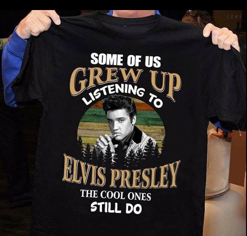 Vintage Elvis Presley Singer Legend Men T-shirt Black Unisex All Sizes Unisex T-Shirt L