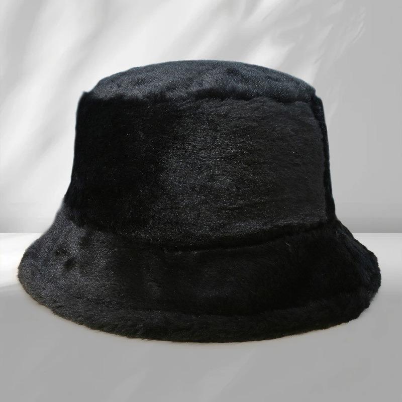Hot Sale Imitation Rabbit Hair Bucket Hat Bucket Hat Autumn and Winter Outdoor Warm Plush Basin Hat