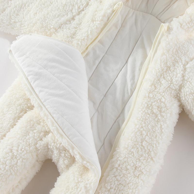 Winter Newborn Baby Jumpsuit Thicken Cute Baby Girls Romper Cotton Warm Infant Bodysuit Soft Baby Snow Wear Jacket 0-12 Months