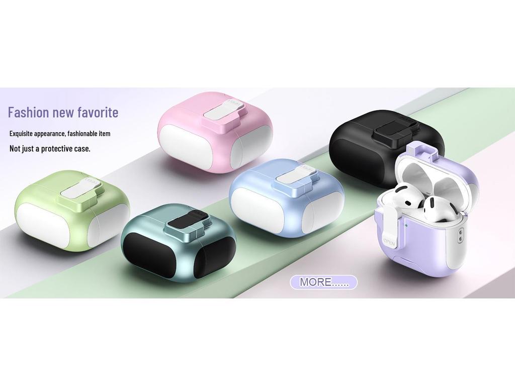 AirPods Pro 3 & 4 Protective Case with Pop-Up Stand