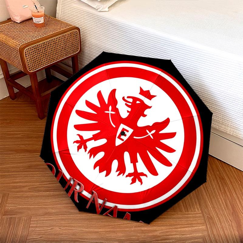 1 PC Automatic Folding Umbrella - Eintracht Frankfurt Custom Name Pattern, Portable & Foldable Design with 8 Ribs, Christmas Birthday Gifts