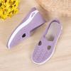 2025 Summer One-pedal Fly-woven Women's Shoes Soft-soled Versatile Mother Shoes Hollow Breathable Women's Shoes Casual Shoes Walking