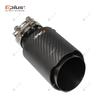 EPLUS Auto Matt Carbonfaser Auspuffendrohr Auspuffanlage Rohr Auspuffendstücke Düse Universal Gerade Edelstahl Schwarz Für Akrapovic