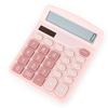 Office Calculator Accurate Portable Battery Powered Bright Color 12-Digit Solar Calculator Home