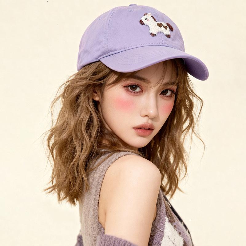 Korean Cute Pony Embroidered Baseball Cap Fashion Versatile Baseball Cap For Women Men