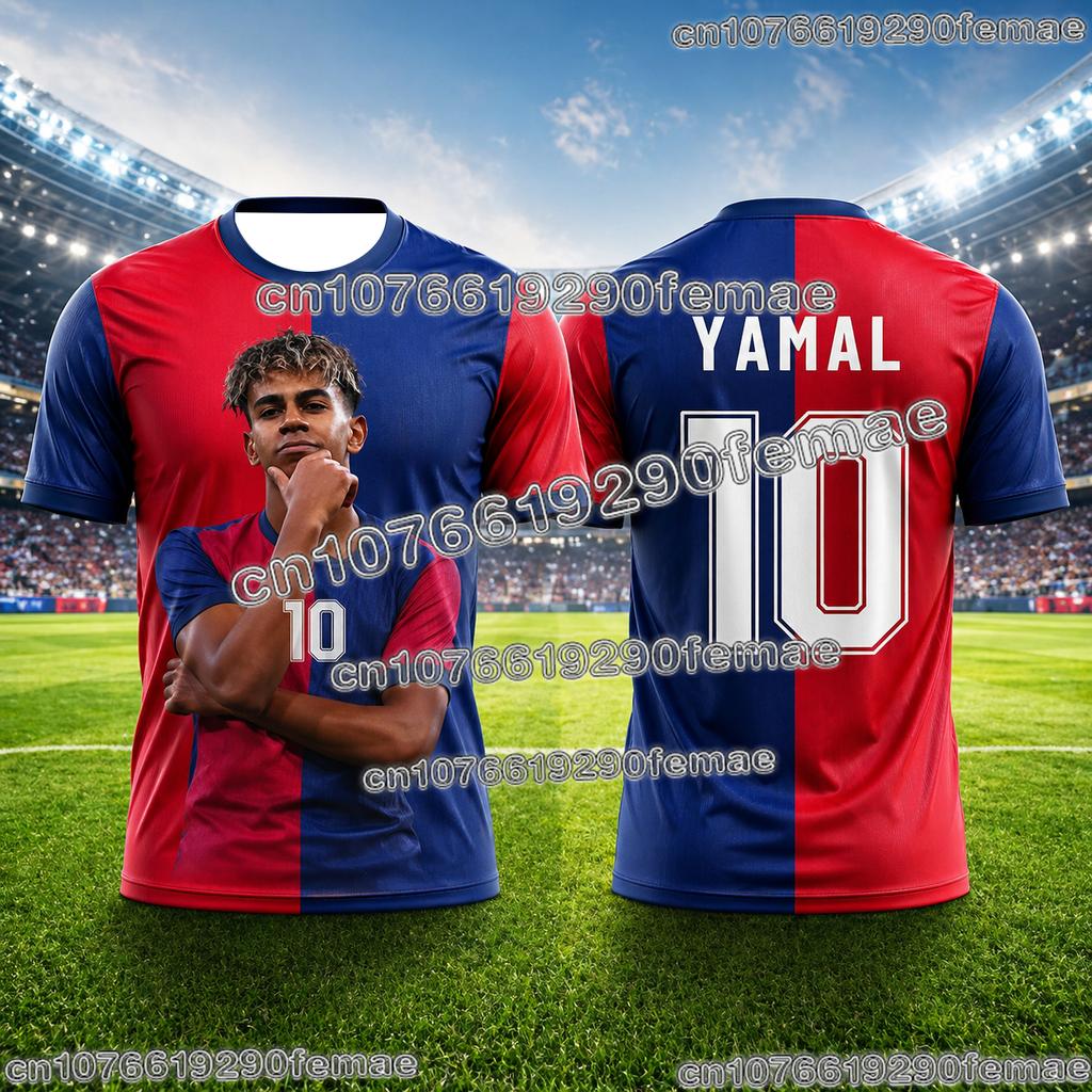 Camiseta de Fútbol Commemorativa Edición Fan Lamine Yamal Para Niños Secado Rápido Transpirable Camiseta de Fútbol Para Deportes Ropa de Exterior
