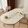 Oval Tablecloth Waterproof Oil-Proof Scalding Leave-In Oval Table Mat Leather Household Nordic Internet Celebrity Table Cloth