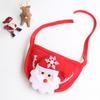 1 Set Christmas Pet Outfit Christmas Tree Pom-Pom Hat And Pet Bib Holiday Pet