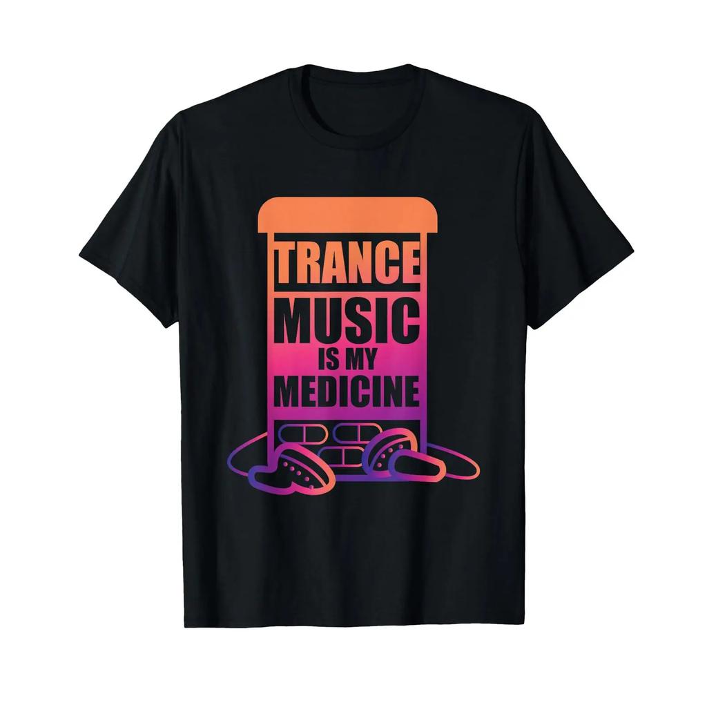 Trance Music Ist Mein Medizindesign Für Fans T Shirt Vintage Washed Breathable Top Für Den Täglichen Gebrauch Designer Kleidung Unisex