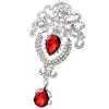 Brooch Exquisite Crown Design Luxury Fashion Diamante Brooch Pin for Holiday