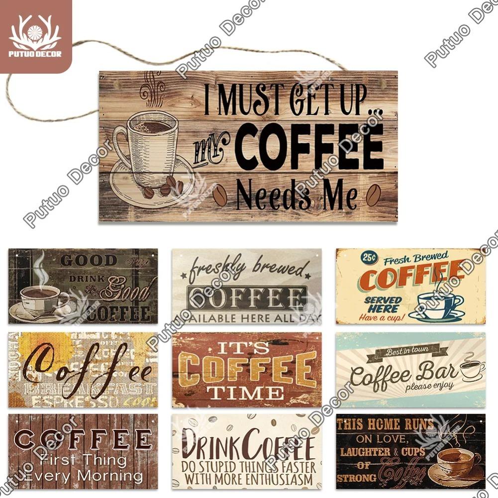 Coffee Metal Hanging Signs Decorative Plaques Door Aluminum Plaque In Home Decor Cafe Kitchen Hanging Home Decor