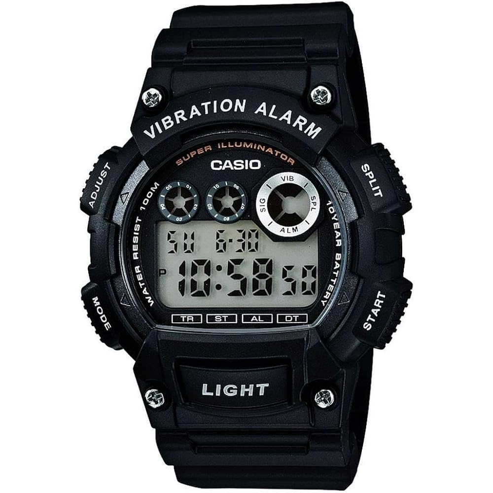 Casio W-735H-1A Men s Watch Black Analog Digital Waterproof Sports Timepiece