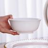 Jingdezhen Pure White Ceramic Noodle & Soup Bowls (Set of 2)
