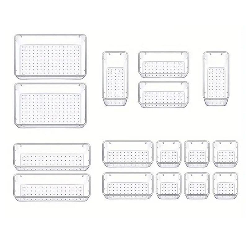 Acrylic Multi-layer Transparent Desktop Organizer with Drawers for Stationery and Makeup