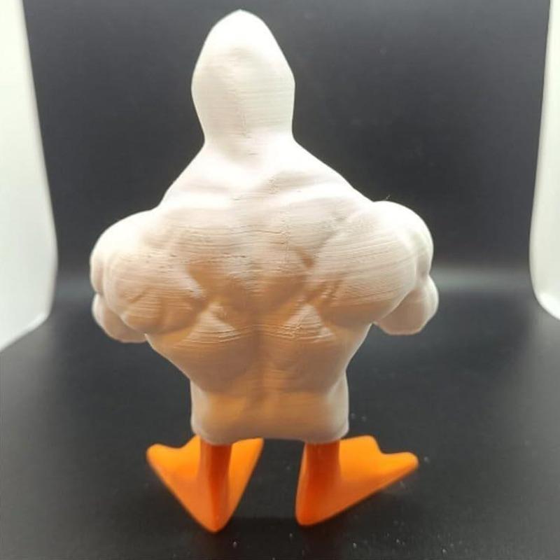 Muscle Duck Figurines Living Room Desktop Modern Miniatures Ornament Creative Bedside Table Figurine Home Decoration Accessories