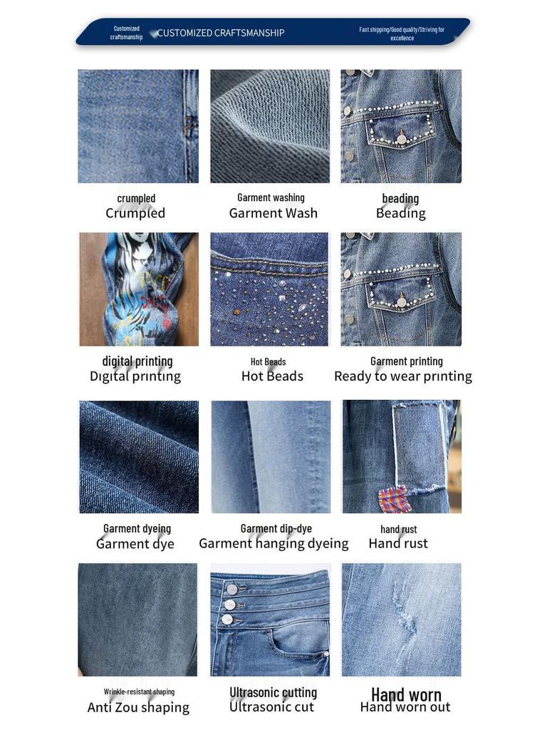 2025 Autumn High-Waisted Wide-Leg Washed Light-Color Casual Jeans