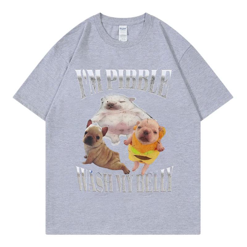 Baby French Bulldog Funny Dog Meme Graphic T Shirts Fashion Vintage Short Sleeve Tshirts Men Women Casual Loose Cotton Tshirt