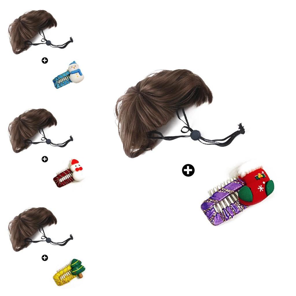 Christmas Charming Pet Costumes Featuring Cute Bobblehead Hair Clips Scarves And