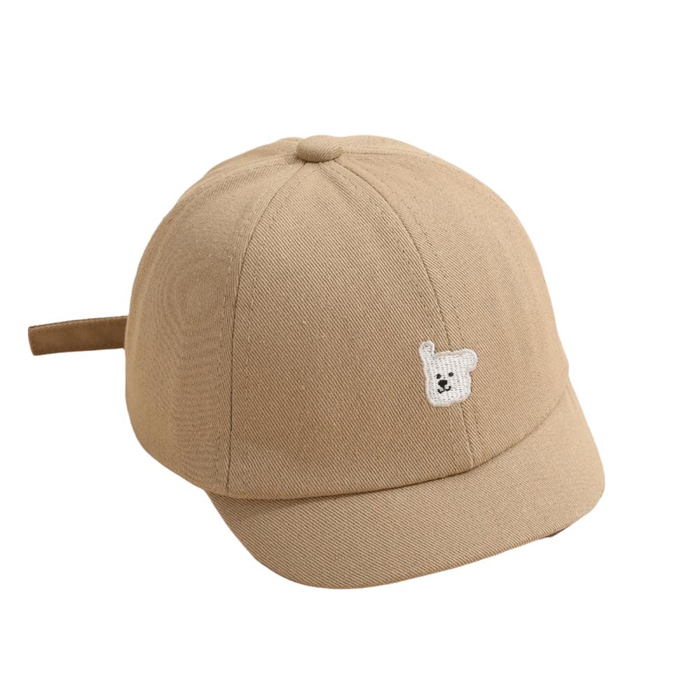 Casual Baby Baseball Hat Cartoon Bear Embroidery Sunshade Hat Fashion Duck Tongue Hat  Baby