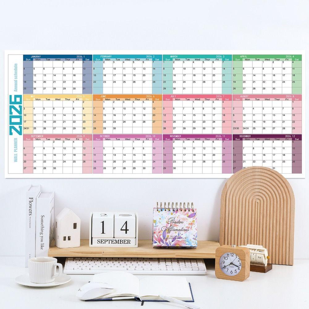 Large Size Full Year Calendar Dry Erase Wall Calendar Hot 365 Day Calendar  Wall