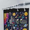 Space Galaxy Universe Shower Curtain Nebula Starry Sky Home Decor Planets Room Darkening Washable