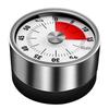 Stainless Steel Magnetic Kitchen Timer with Visual Countdown and Portable Design
