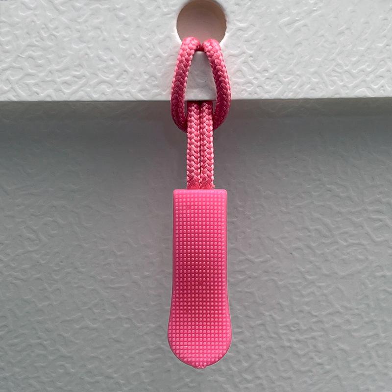 Available: Black Detachable Zipper Pull Lanyard with Silicone Rope.