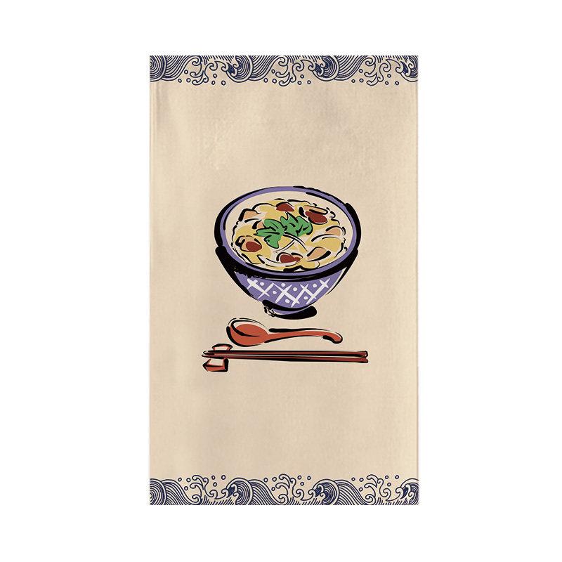 Japanese Sushi Restaurant Signboard Tea Room Kitchen Partition Door Head Curtain Flag Curtain Window Ramen Izakaya Short Curtain