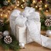Decorative Christmas Wrapping Ribbon Fabric Trim Bow Decorative Webbing  Hair Bows