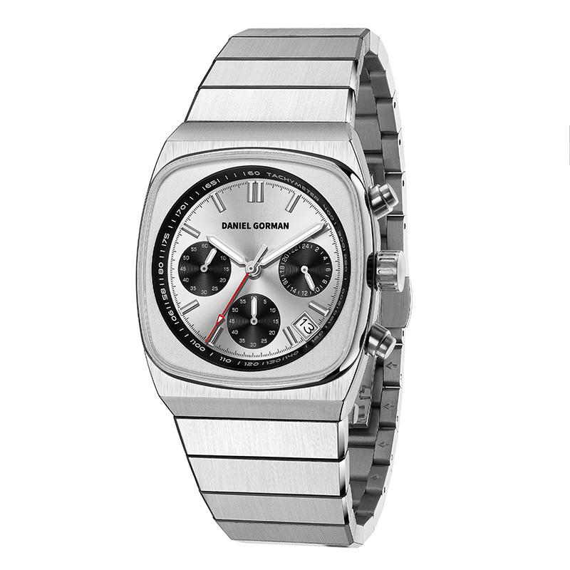New Arrival DanielGorman Quartz Business Watch Sapphire Glass 5ATM Waterproof 304 Stainless Steel Dressy Wristwatch DG9008 Men