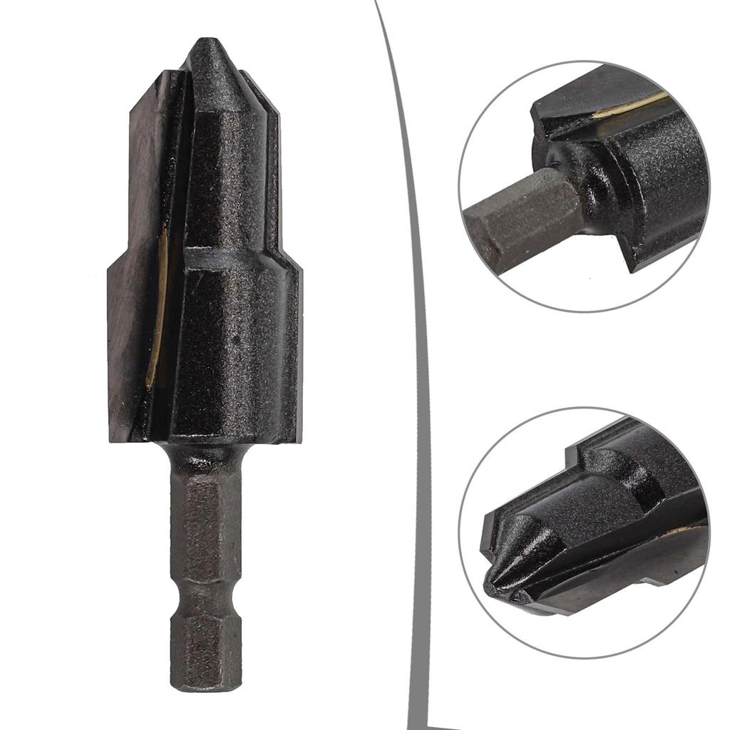 6.35mm Hexagonal Shank Alloy Drill Bit Water Pipe Expansion Drill Punch Plumber Lifting Drill Bit Hexagonal Drill Bits