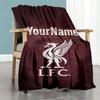Liverpool Personalized Text Blanket Cozy Personalized Blanket Soft Warm Cozy for Seaside Nap Sofa Bed Four Seasons Multipurpose