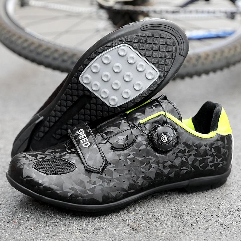 Autumn New Large-size Cycling Shoes for Men and Women, Mountain Hard-soled Professional Cycling Shoes with Locks