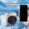 Professional 4K Mirrorless Camera 75MP Double Cameras 18X Digital  9 Photo Mode Portable Detachable Battery Support