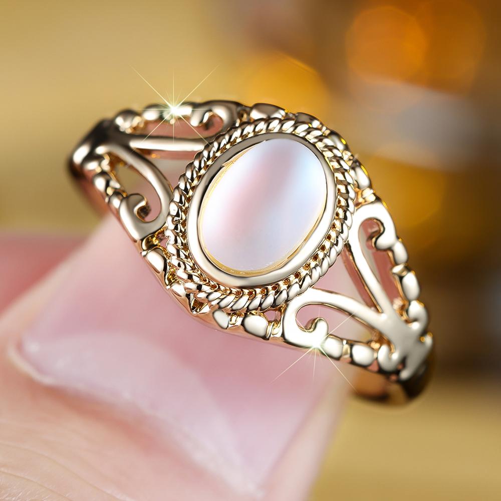 

Винтажные кольца овальной формы с кристаллами, золотистого цвета, с полым узором, для женщин, модная бижутерия для вечеринок, подарок 10 белый/золотой