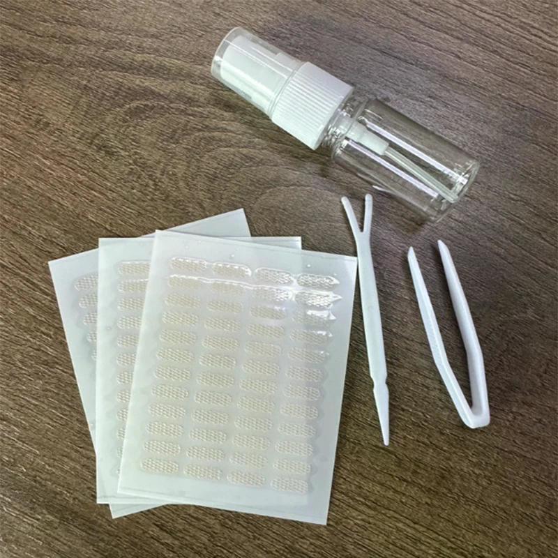 Natural Eye-lift Mesh-lace Transparent Invisible Self-adhesive Eyelid Tapes Stickers Women Invisible Double-fold Eyelid